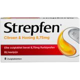 Strepfen - Keeltabletten - Citroen en Honing - 8,75 mg - 24 Stuks