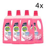 Dettol - Power en Fresh Allesreiniger - Kersenbloesem - 4 x 1 Liter