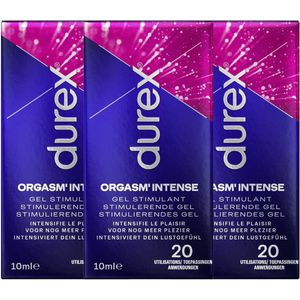 Durex Orgasm Intense - Stimulerende Gel voor Intensere Orgasmen - 3 x 10 ml (60 toepassingen)