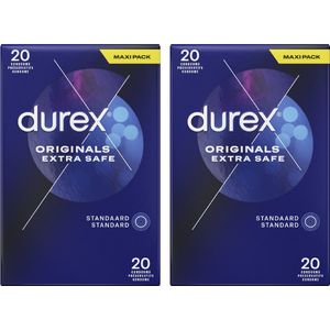 2x Durex Condooms Extra Safe 20 stuks