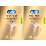 Durex - Condooms - Nude - Latexvrij - 2x 20 stuks