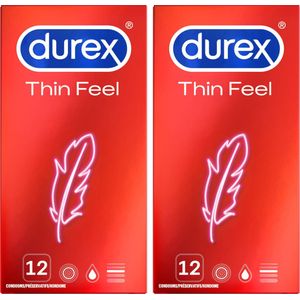 Durex - Condooms - Thin Feel - 2x 12 stuks