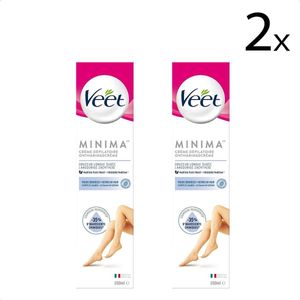 Veet - Ontharingscreme - Gevoelige Huid - Minima - 200ml x2 - Voordeelverpakking