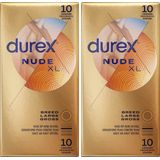 Durex - Condooms - Nude XL - 10st x2
