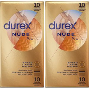 Durex - Condooms - Nude XL - 10st x2