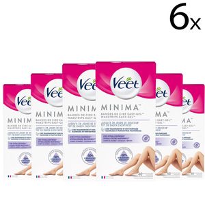 Veet Ontharingsstrips - Benen & Lichaam - Hypoallergene Minima - 40 stuks x6