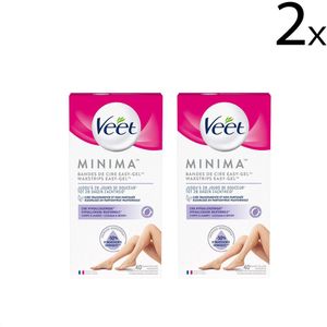 Veet Ontharingsstrips - Benen & Lichaam - Hypoallergene Minima - 40 stuks x2