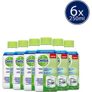 Dettol Wasmachine Reiniger Hygiëne - 250ml x 6 - voordeelverpakking