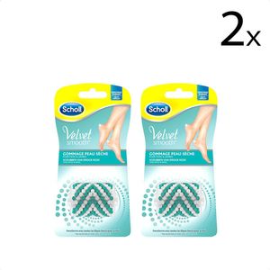 Scholl - Scholl Voetvijl - Navulling Velvet Smooth - Droge Huid - 2 Stuks - x2