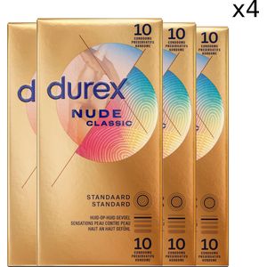 Durex Condooms Nude Huid-Op-Huid Gevoel 10st x4