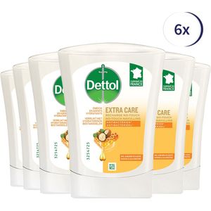 Dettol No-Touch Refill Extra Care Honey & Sheabutter 250ML x 6