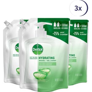Dettol Refill Hydrating Aloe Vera 500ML x 3