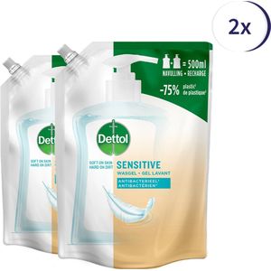 Dettol Refill Sensitive 500ML - 2 Stuks - Voordeelverpakking