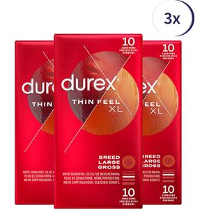 Durex Condooms Thin Feel XL 10st x 3