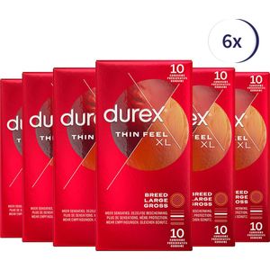 Durex Condooms Thin Feel XL 10st x 6