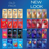 Durex - 20 Condooms voor extra sensatie - Nude Extra Dun en Lube 10st - Thin Feel Dun en Extra Lube 10st