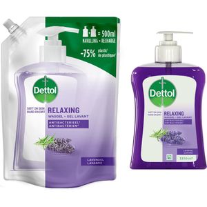 Dettol - Refill Relaxing Lavender - Voordeelverpakking - 500ML en 250ML