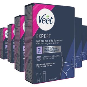 Veet - Expert - Ontharingscreme Bikini Kit 100ml (2 x 50ml) - 6 Stuks - Voordeelverpakking