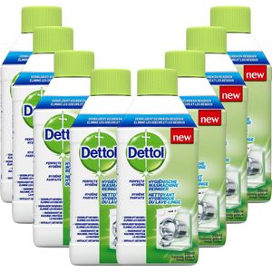 Dettol - Hygiënische Wasmachine Reiniger - 8 x 250 ml - Voordeelverpakking