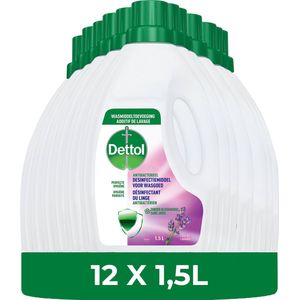 Dettol Was Toevoeging Hygiëne Lavendel – 12 x 1,5 L - Voordeelverpakking