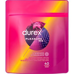Durex - Condooms - Pleasure me 40st x2 - Voordeelverpakking
