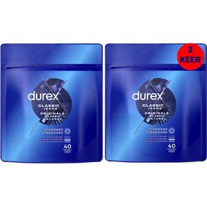 Durex - Condooms - Classic Natural 40st x 2 - Voordeelverpakking