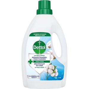 Dettol - Fris - Wasgoed Desinfectiemiddel - 2,5L - 20 Wasbeurten - Zonder Bleek - Tegen Nare Geurtjes - Voor Wassen <60°C