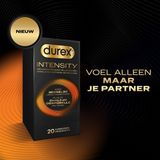 Durex Intensity Condooms 20st - Nieuwste generatie ultradunne, latexvrije condooms voor mannen – Gedeelde lichaamswarmte