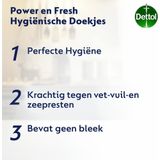 Dettol Schoonmaakdoekjes Power & Fresh - Cleanser - 80 stuks