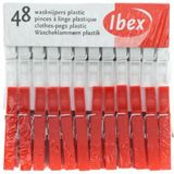Ibex wasknijpers plastic 48st.5sets