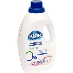 Klok - Eco Vloeibaar Wasmiddel - Kleur - 1,485 liter - 27 Wasbeurten