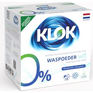 Klok Waspoeder Eco Wit 18 Wasbeurten 1,17 kg