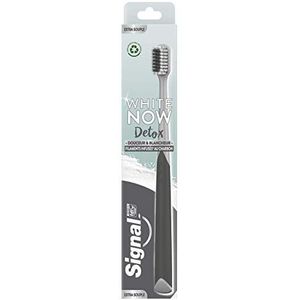 SIGNAL - White Now Detox tandenborstel - Helpt de tanden witter te maken - verwijdert oppervlakkige vlekken - Extra zacht x1