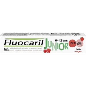 Fluocaril Junior 6-12 jaar rode vruchten NF Tandpasta 75ml