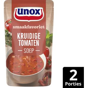 Unox Smaakfavoriet Soep In Zak - Kruidige Tomaten - 5 x 570 ml - Voordeelverpakking