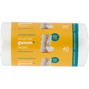 G'woon - Sanitairzakken - pak 20x 40 stuks 10 liter - Voordeelverpakking
