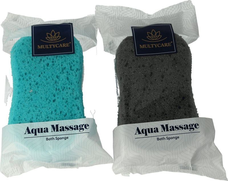 Multy - Badspons - Verschillende Kleuren - Viscose - 15,5x10x5,3cm