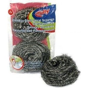Stainless Steel Scourers A Pack Of 2