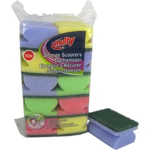 Multy Schuursponsjes met Greep 10 stuks