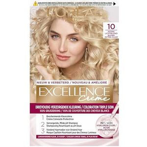 L'Oréal Paris Excellence Crème 10 Extra Lichtblond Permanente Haarverf - 1+1 Gratis
