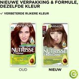Garnier Nutrisse Crème Haarverf - 45 Mahonie Bruin - 3 stuks Voordeelverpakking