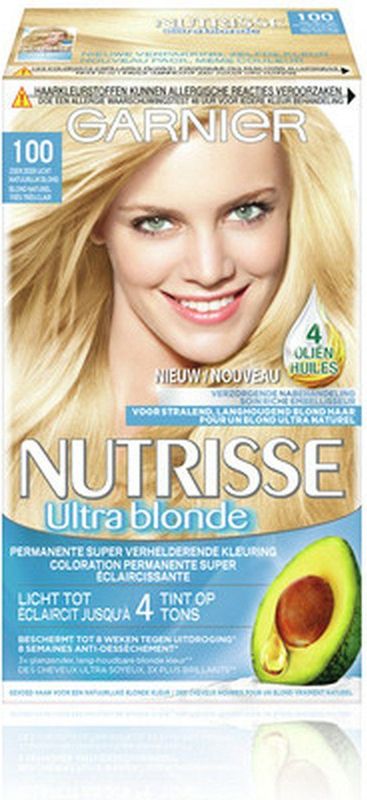 Garnier Nutrisse Stralend Blond 100 -Natuurlijk Zeer Zeer Lichtblond - Haarverf