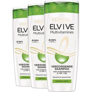 L'Oréal Paris Elvive - Multivitamines - Shampoo - 3 x 250ml