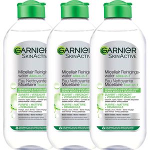 3x Garnier SkinActive Micellair Reinigingswater voor Gemengde Huid 400 ml