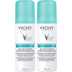Vichy - Deodorant Intense Transpiratie Spray - 2 x 125ml - Anti-strepen