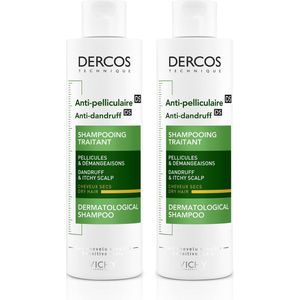 Vichy Dercos Anti-Roos Shampoo - voor droog haar - 2x200ml