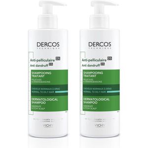 Vichy Dercos Technique Anti-Roos- Shampoo - Normaal tot vet haar - 2x 390ml