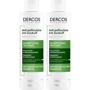 Vichy Dercos Anti-Roos - Shampoo - voor een gevoelige hoofdhuid- 2x 200ml