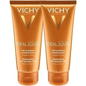 Vichy Ideal Soleil Zelfbruinende Melk Gezicht en Lichaam - 2x100ml