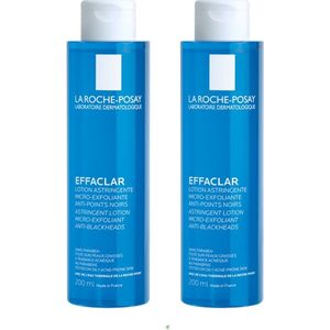 La Roche-Posay Effaclar micro - exfoliërende adstringerende lotion - Gezichtsreinigingsmiddel - 2X200ml